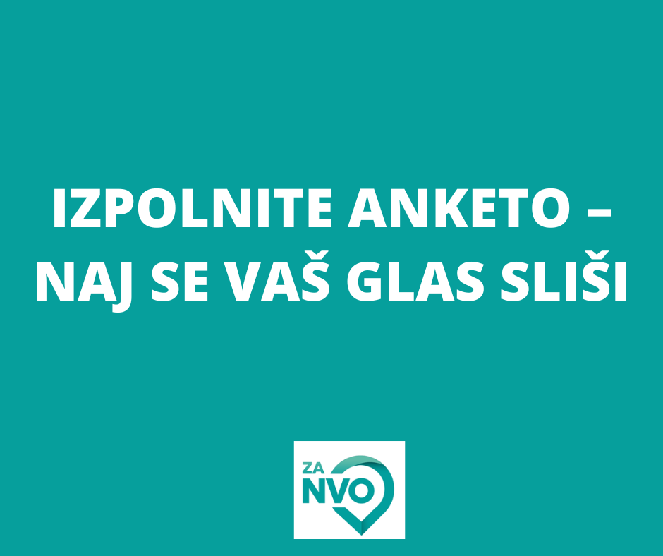 [ANKETA] Še zadnja priložnost za sodelovanje pri raziskavi, ki je za nevladni sektor izjemno pomembna 