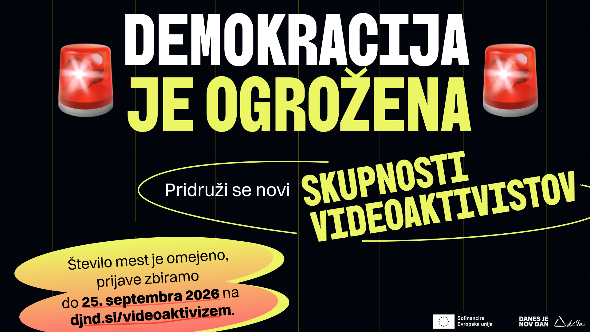 Danes je nov dan vabi na delavnico videoaktivizma
