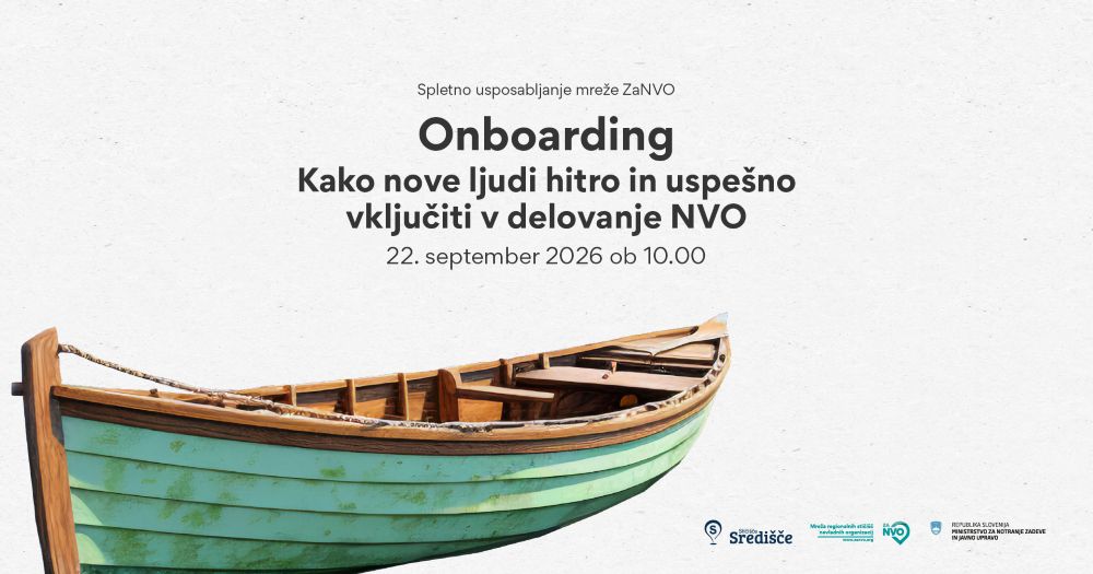 Onboarding: Kako nove ljudi hitro in uspešno vključiti v delovanje NVO