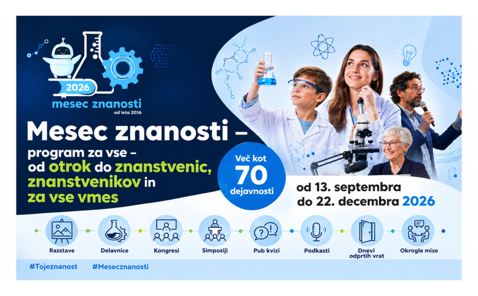 Znan je program Meseca znanosti 2026
