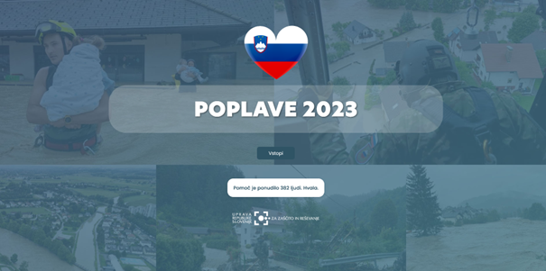 APLIKACIJA ZA POMOČ POPLAVE 2023