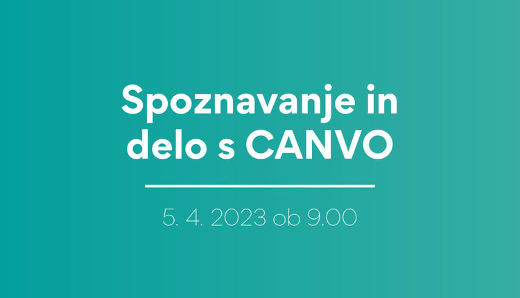 zaNVO_spletno usposabljanje - Spoznavanje in delo s CANVO