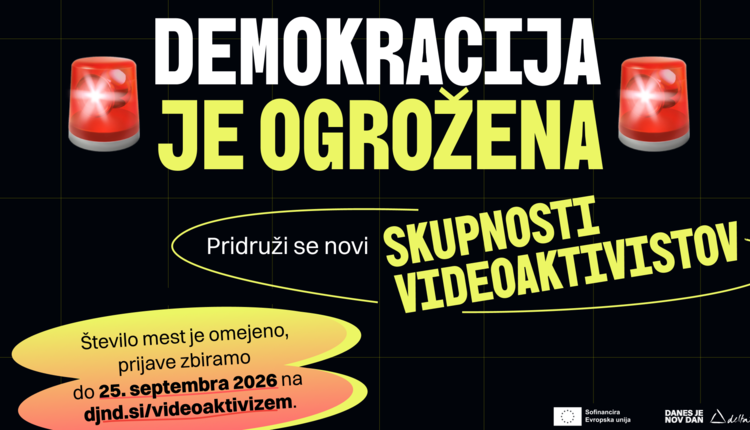 Danes je nov dan vabi na delavnico videoaktivizma
