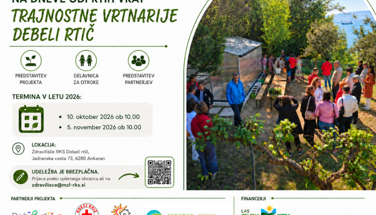 Dan odprtih vrat Trajnostne vrtnarije Debeli rtič: zelišča jeseni in priprava vrta na zimo