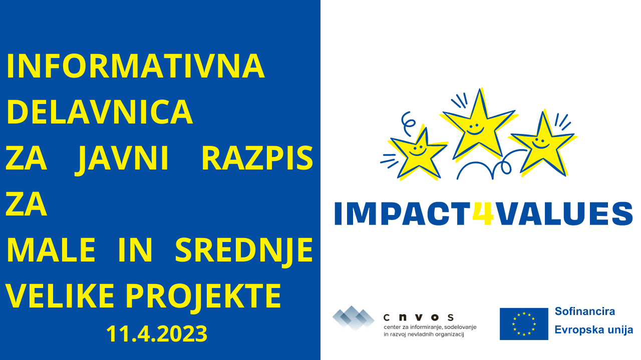 POSNETEK INFORMATIVNE DELAVNICE IMPACT4VALUES