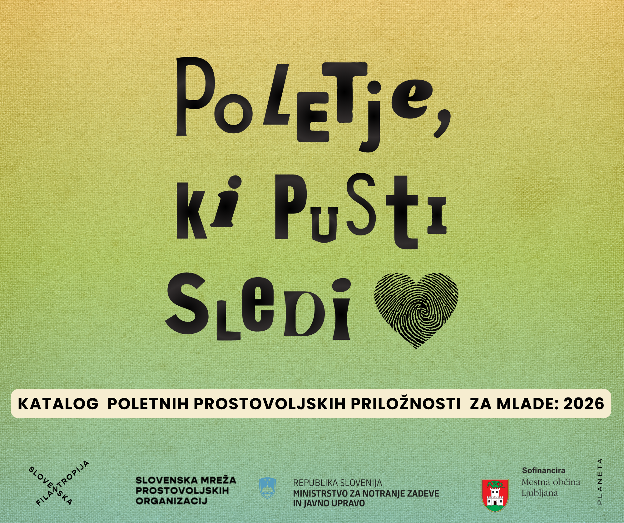 Katalog poletnih prostovoljskih priložnosti za mlade 2026