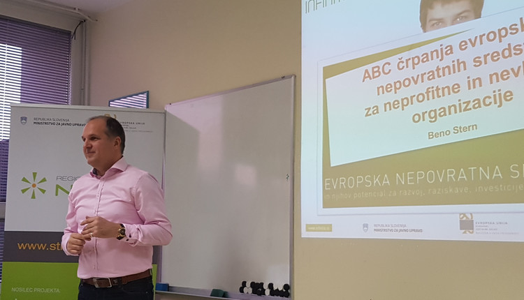 DELAVNICA: Beno Štern - ABC črpanja evropskih nepovratnih sredstev za neprofitne in nevladne organizacije