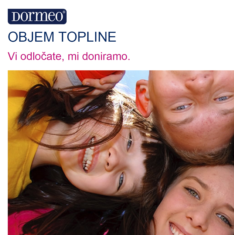 Dormeo organizira dobrodelno akcijo 